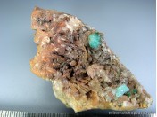 Брошантит, гипс на доломитовой матрице (МС 217)